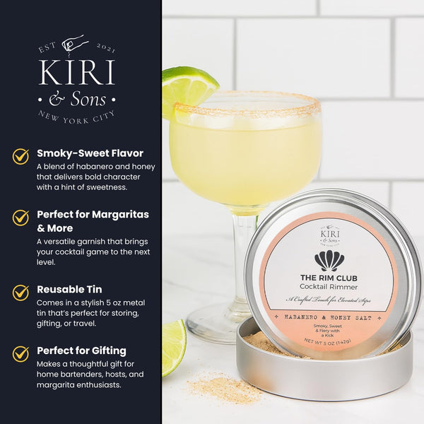 Cocktail Rimmer Salt Tequila Shots | Habanero & Hones | 5oz