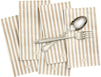 Khen Napkin Placemat Stripe Gray Set of 50