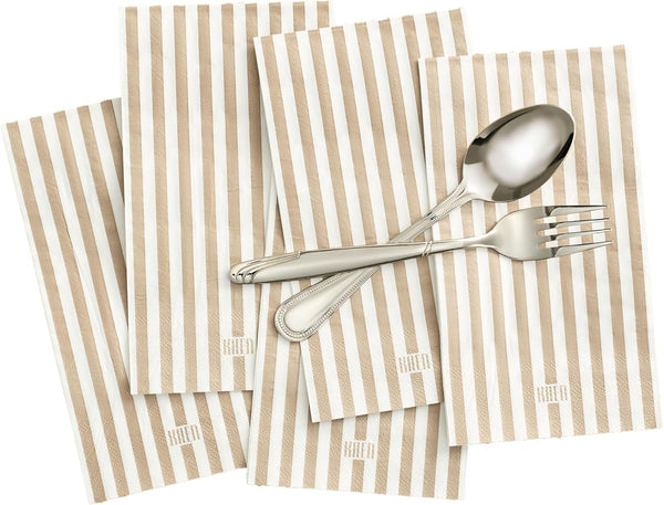 Khen Napkin Placemat Stripe Gray Set of 50