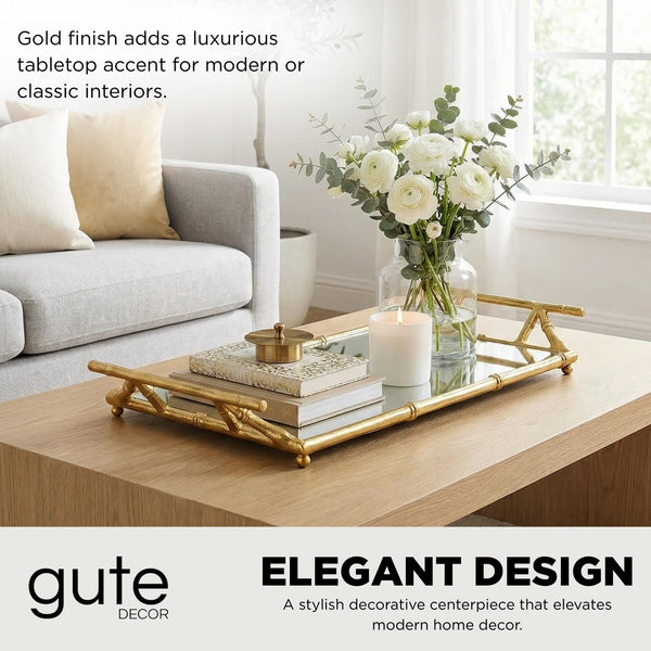 Gold Mirrored Decorative Tray, 20