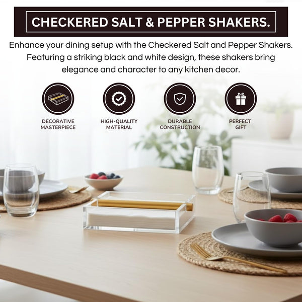 Clear & Gold Napkin Holder – 7