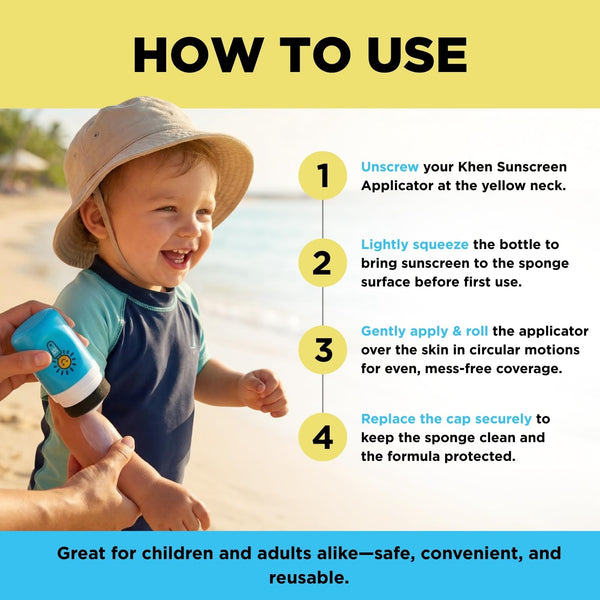 Sunscreen Applicator With Broad Spectrum SPF 50+ Sunscreen