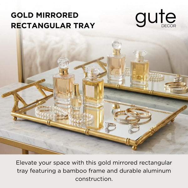 Gold Mirrored Decorative Tray, 20