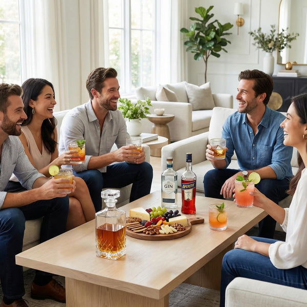 Clear Gold Rim Hobnail Glass Set, 6 Piece 10oz Transparent