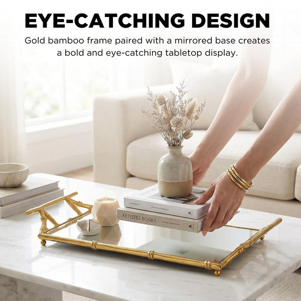 Gold Mirrored Decorative Tray, 20