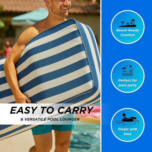 Santorini Blue Pool Float Lounger Recliner