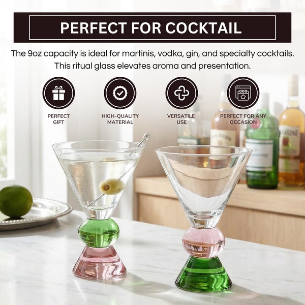 Stemless Martini, Gin & Vodka Ritual Cups, Set of 2