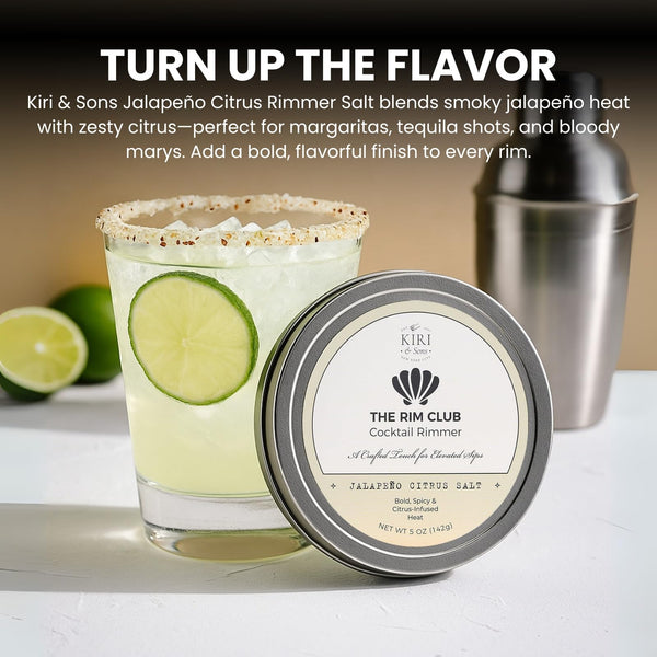 Cocktail Rimmer Salt | Tequila Shots | Jalapeno Citrus | 5oz