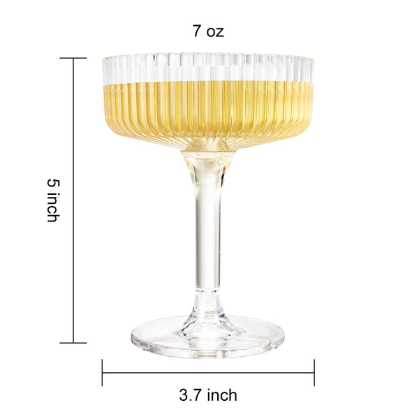 Khen Champagne Tower for Wedding & Parties | Set of 20