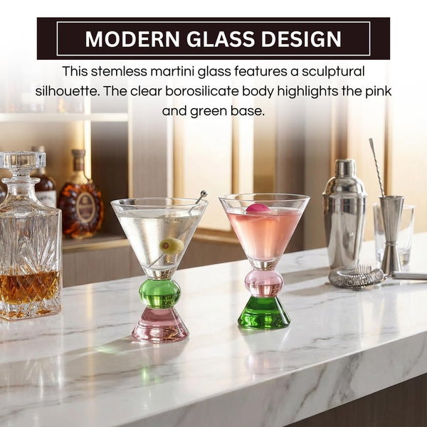 Stemless Martini, Gin & Vodka Ritual Cups, Set of 2