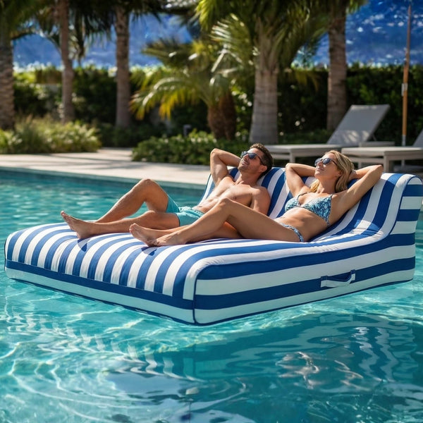 Santorini Pool Float Lounger Recliner | Grande Double
