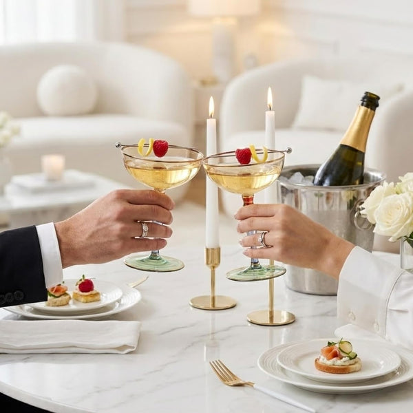 Khen Ravello Coupe Glassware - Set of 2