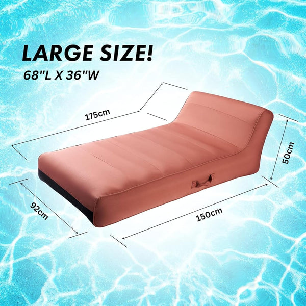 Terracotta Pool Float Lounger Recliner