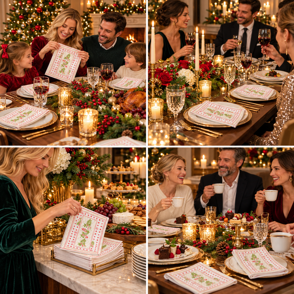 Christmas Disposable Napkins 100 Pieces