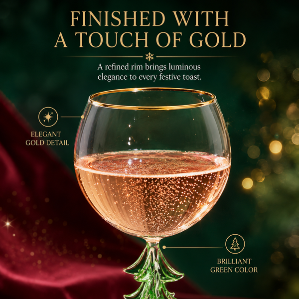 Natale Stemmed Wine Glassware, Single