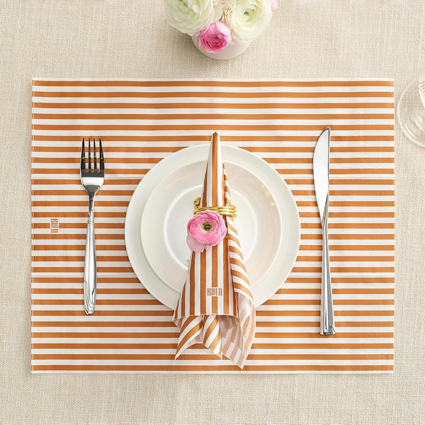 Khen Napkin Placemat Stripe Orange Set of 50