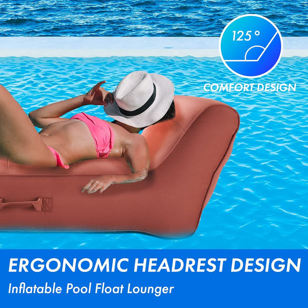 Terracotta Pool Float Lounger Recliner