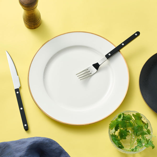 Khen Black Cutlery Set of 20 –18/8 Stainless Steel Flatware