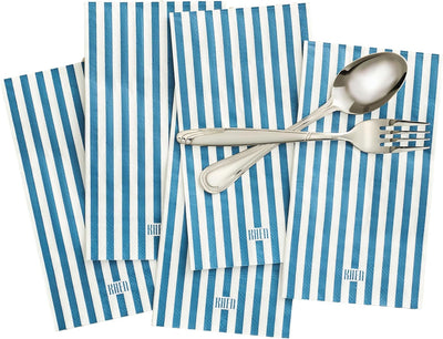 Khen Napkin Placemat Stripe Blue Set of 50