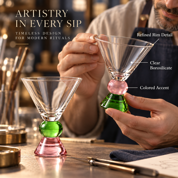 Stemless Martini, Gin & Vodka Ritual Cups, Set of 2