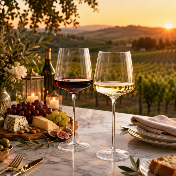 Classica Stemmed Wine Glassware, Set of 2