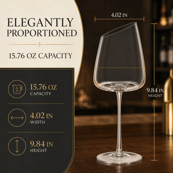 Colosseum Stemmed Wine Glassware, Set of 2