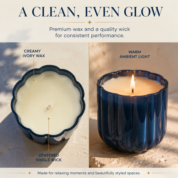Capri Scented Jar Candle – 400 g Decorative Home Fragrance