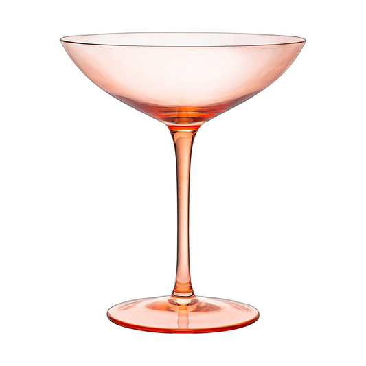 Corso Coupe Cocktail Glassware, Set of 2, Orange