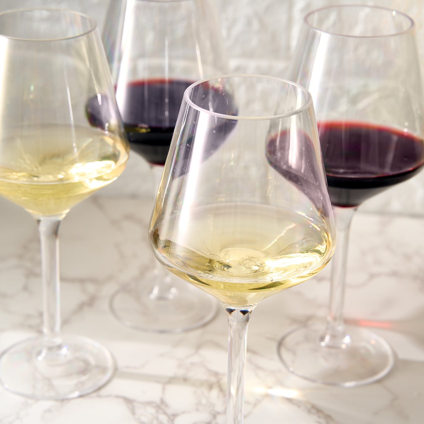 Barcelona Stemless Wine Glassware, Unbreakable Acrylic, Set of 4