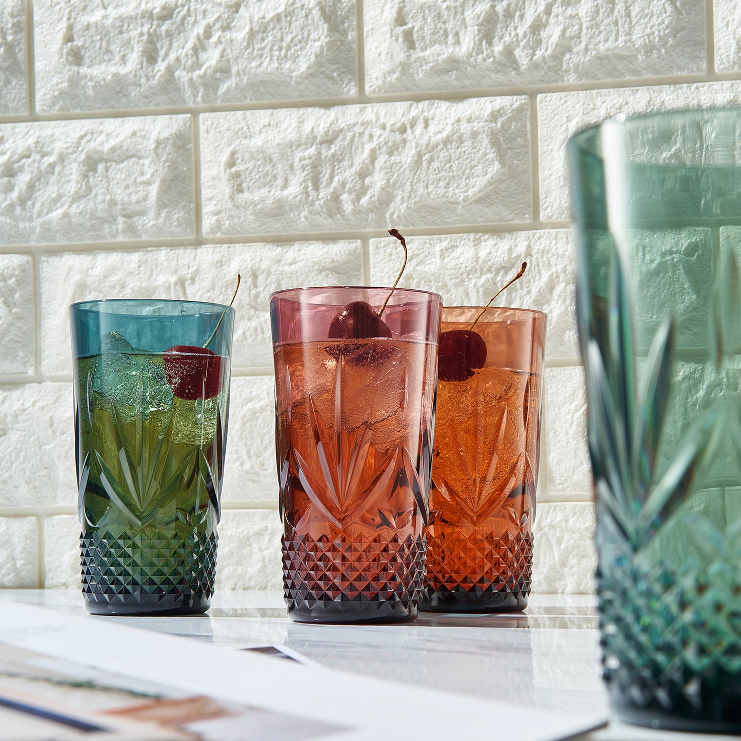 Onix Crystal Highball, Unbreakable Acrylic, Set of 4