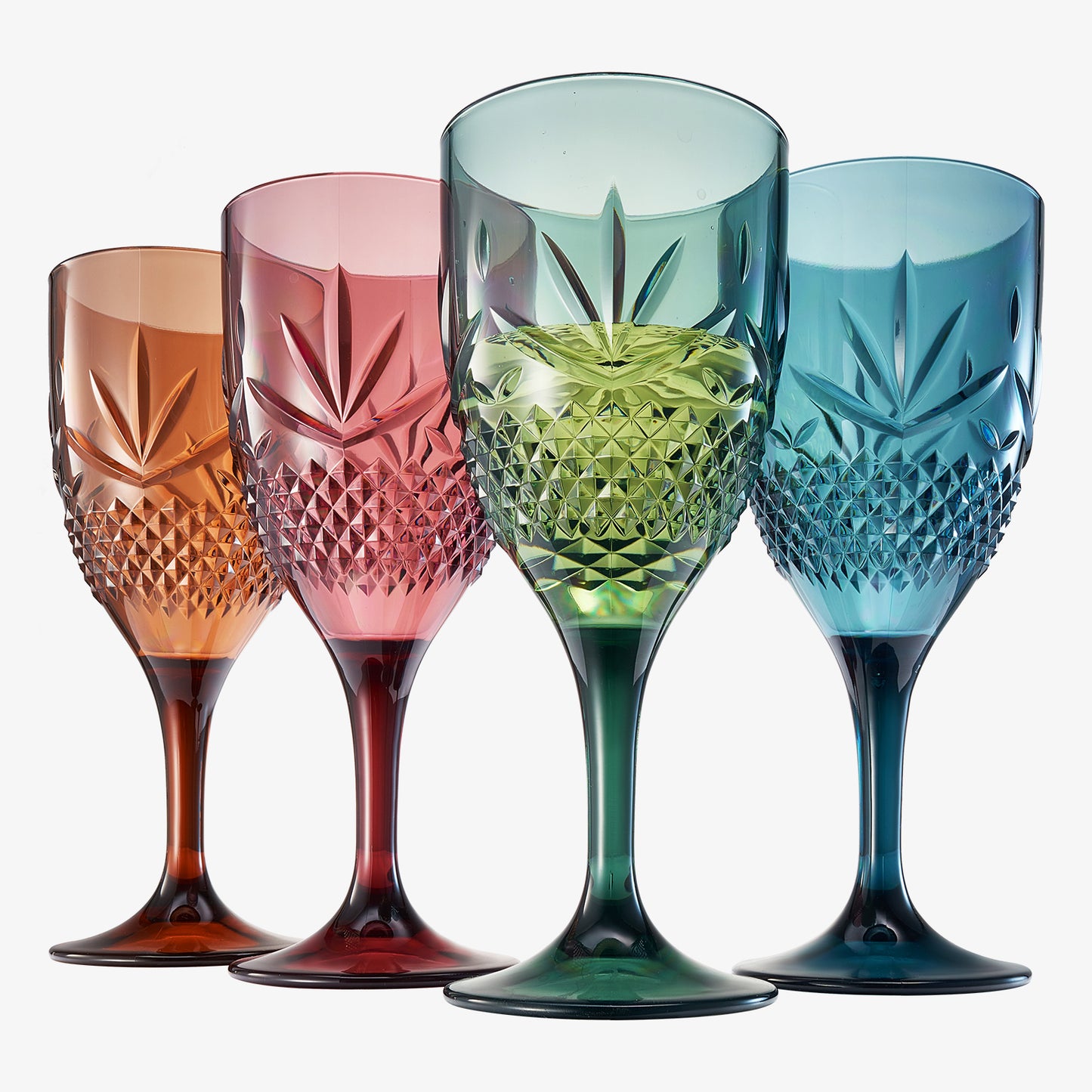 Onix Crystal Wine Glass, Unbreakable Acrylic, Set of 4
