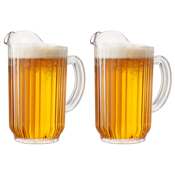 Barcelona Acrylic Beer Pitcher, Set of 2