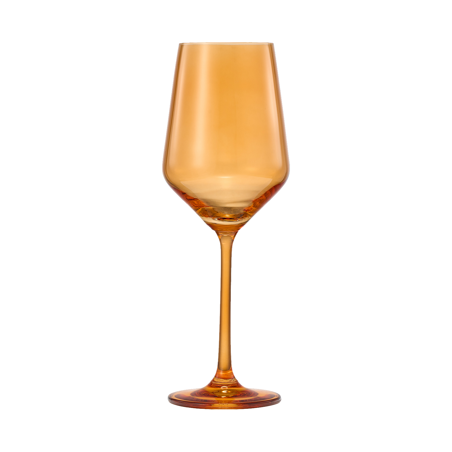 Rhea Wine Glassware, Set of 6, Amber