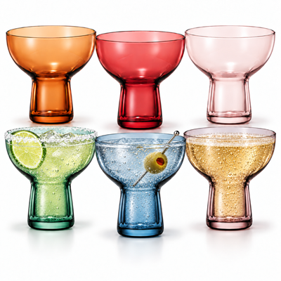 Tonal Margarita Cocktail Glassware, Set of 6