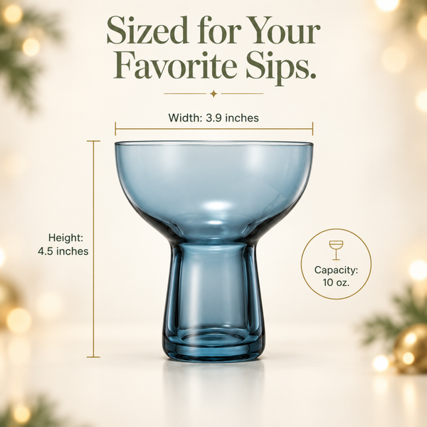 Tonal Margarita Cocktail Glassware, Set of 6