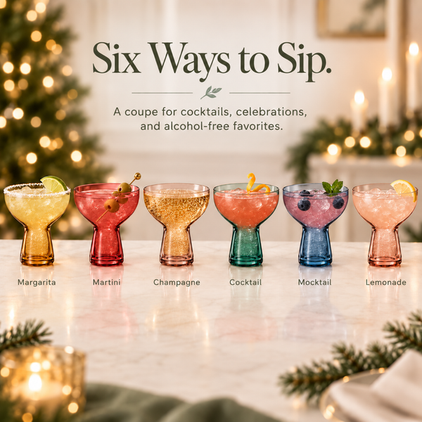 Tonal Margarita Cocktail Glassware, Set of 6