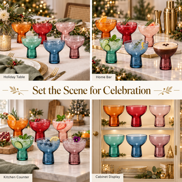 Tonal Margarita Cocktail Glassware, Set of 6