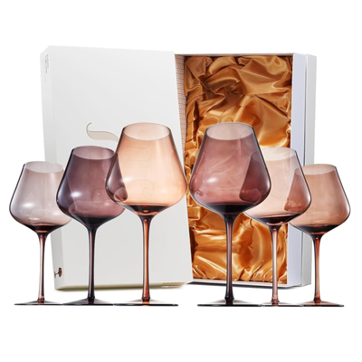 Venus Stemmed Wine Glassware, Set of 6