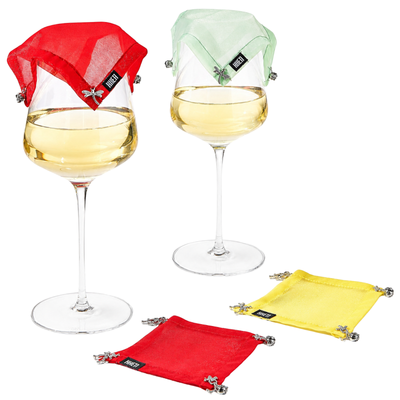 Weighted Outdoor Wine Glassware Covers, Set of 4