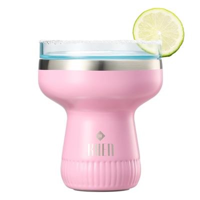 Double Wall Insulated Margarita & Cocktail Tumbler | 360 Lid | 16 oz | Cherry Blossom