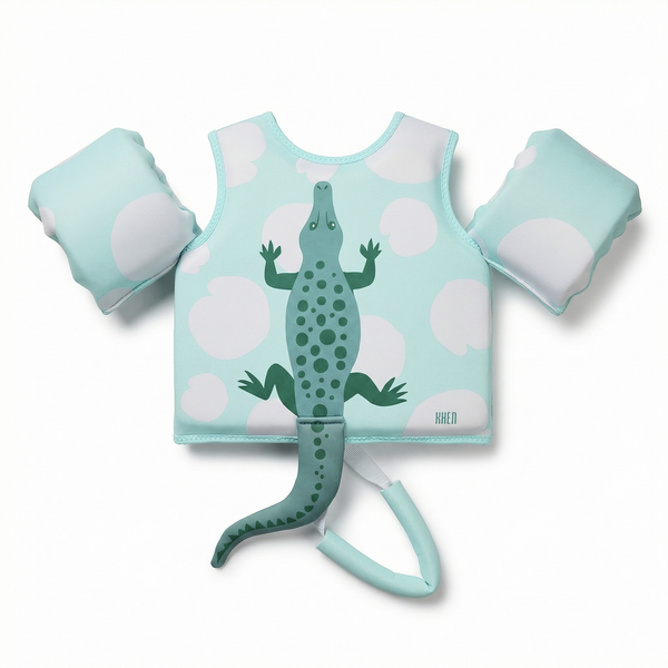 Floating Jackets with Sleeves, Single, Crocodile 1-3 Years