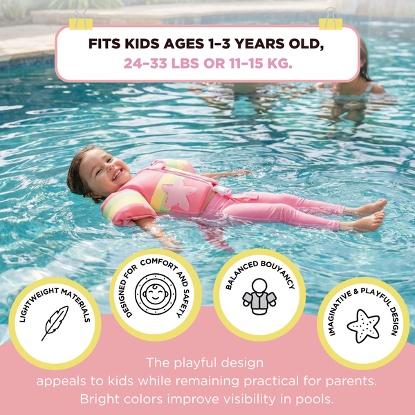 Floating Jackets with Sleeves Ocean Gems, Single, 1-3 Years