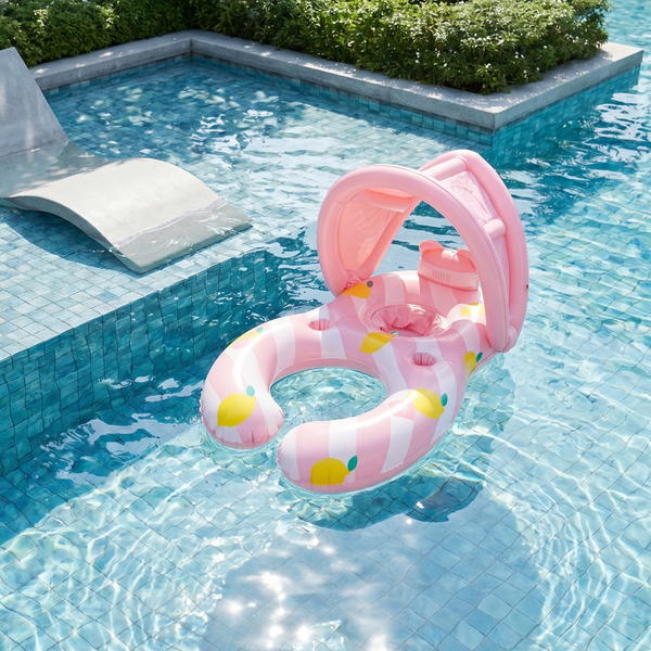 Sunshade Canopy Baby Seat Lounger - Pink