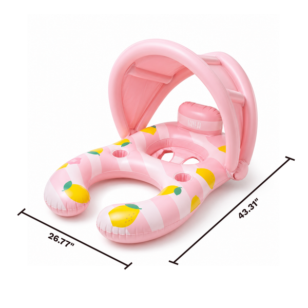 Sunshade Canopy Baby Seat Lounger - Pink