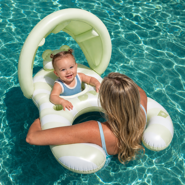 Sunshade Canopy Baby Seat Lounger - Seaform Mist Green