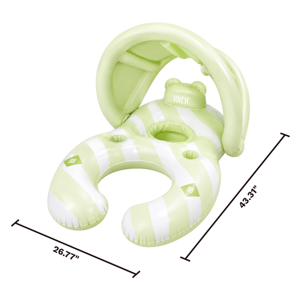 Sunshade Canopy Baby Seat Lounger - Green