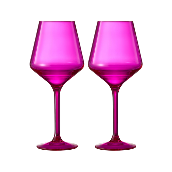 Valencia Acrylic Stemmed Wine Glassware, Set of 2