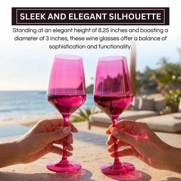 Chica Stemmed Wine Glassware, Set of 2
