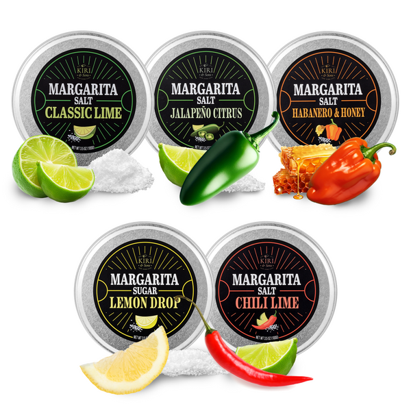 Premium Margarita Salt Rim Variety Set, Set of 5, Giftable Food Items