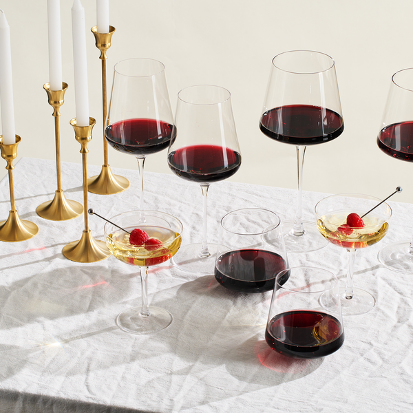 Classica Un-Spillable Stemless Wine Glassware, Single Set